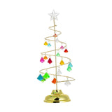 Maxbell Lighted Christmas Tree Metal Stand Glittering Star Topper for Xmas 33cm H