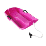 Maxbell Snowboard Toboggan with Pull Rope Sand Sliding Board for Skating Skiing Pink