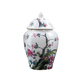 Maxbell Chinese Ceramic Ginger Jar Porcelain Temple Jar Porcelain Storage Jar Vase Style B