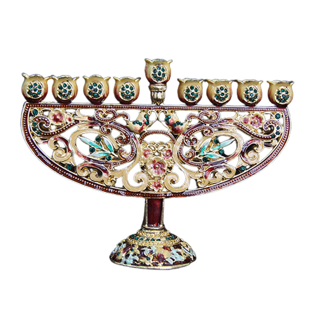 Maxbell Metal Candleholder Candelabras Hotel Party Home Enamel Menorah Candlestick