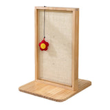 Maxbell Sisal Cat Scratcher Cat Scratch Pad Wood Frame and Base Floor Use Accessory White