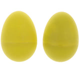 Maxbell 1 Pair of Percussion Musical Egg Shakers Egg Maracas Kids Toy Frosted Yellow