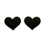 Maxbell New Ladies Charming Heart-Shaped Sexy Breast Sticker Disposable Nipple Cover Black