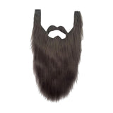 Maxbell Long Beard Costume Adult Kids Dwarf Gnome Beard for Festive Party Supplies Gray