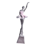 Maxbell Ballet Dancer Sculpture Ornament Artwork Collectiom for Table Living Room D