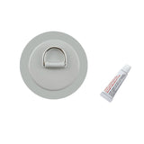 Maxbell Stainless Steel D-Ring Pad/Patch fits PVC Inflatable Boats Grey