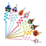 Maxbell Halloween Straws Drinkware Creative Drinking Straws for Gift Girls Boys