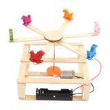 Max Maxb DIY Wooden Merry-go-round Whirligig Carousel Education Science Christmas Toy