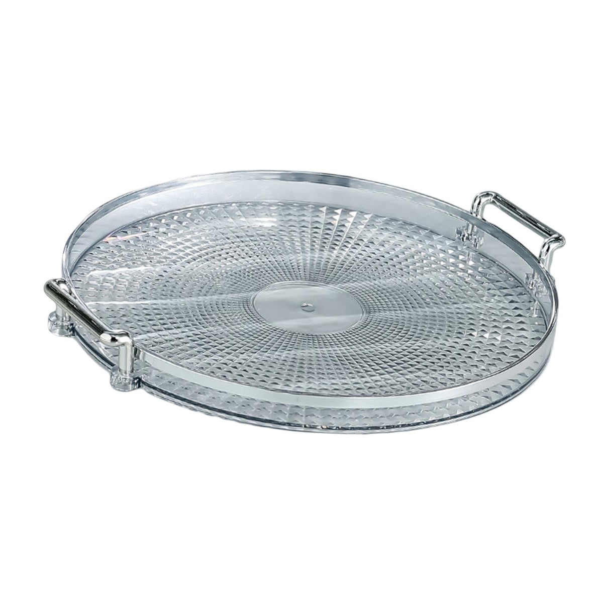 Maxbell Serving Tray Dessert Tray Platter for Cabinet Kitchen Countertop Living Room Clear