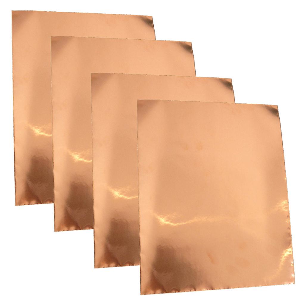 Max 4 Pieces Copper Foil Single-sided Conductive Tape EMI Shield for Guitars