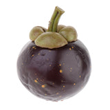 Max Realistic Fake Fruit Artificial Mangosteen kitchen Display ornament Style B