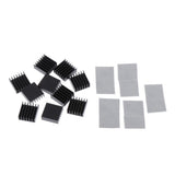 Max 10 Pieces Aluminum Radiator Heatsink Heat Sink Pad Replacement 14x14x6mm