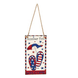 Max Wooden Rectangle Hanging Wall Door Decorative Plaque Sign with Rope Style 3