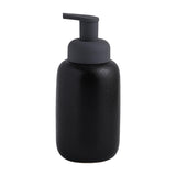 Maxbell Refillable Soap Dispenser Ceramic for Countertop Kitchen Shower Shampoo Black A