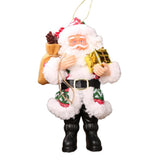 Max Resin Santa Claus Pendants for Christmas Tree Hanging Ornament Red and Green
