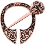 Max Viking Norse Brooch Cloth Fastener Cloak Shawl Scarf Lapel Antique Copper