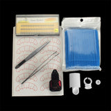 Max Eyelash Extension Training Supply Starters Lash Grafting Practice Set Blue