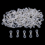 Max 100pcs eyeglass chain strap holder end non skid silicone ring loops  white