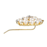 Maxbell Wedding Bridal Faux Pearl Rhinestone Hair Pins Decoration Hair Jewelry Round 02