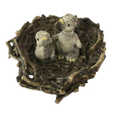 Max Miniature Animals Birds Model Figurine Statue Scupltue Toy  Birds with nest