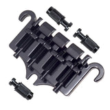 Maxbell Zinc Alloy Bridge Tailpiece Replacement Instrument Durable Pull String Plate black