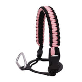 Maxbell Wide Mouth Bottle Paracord Handle Cord Braided Rope 12/18/21/24/32/40/64oz Black Light Pink