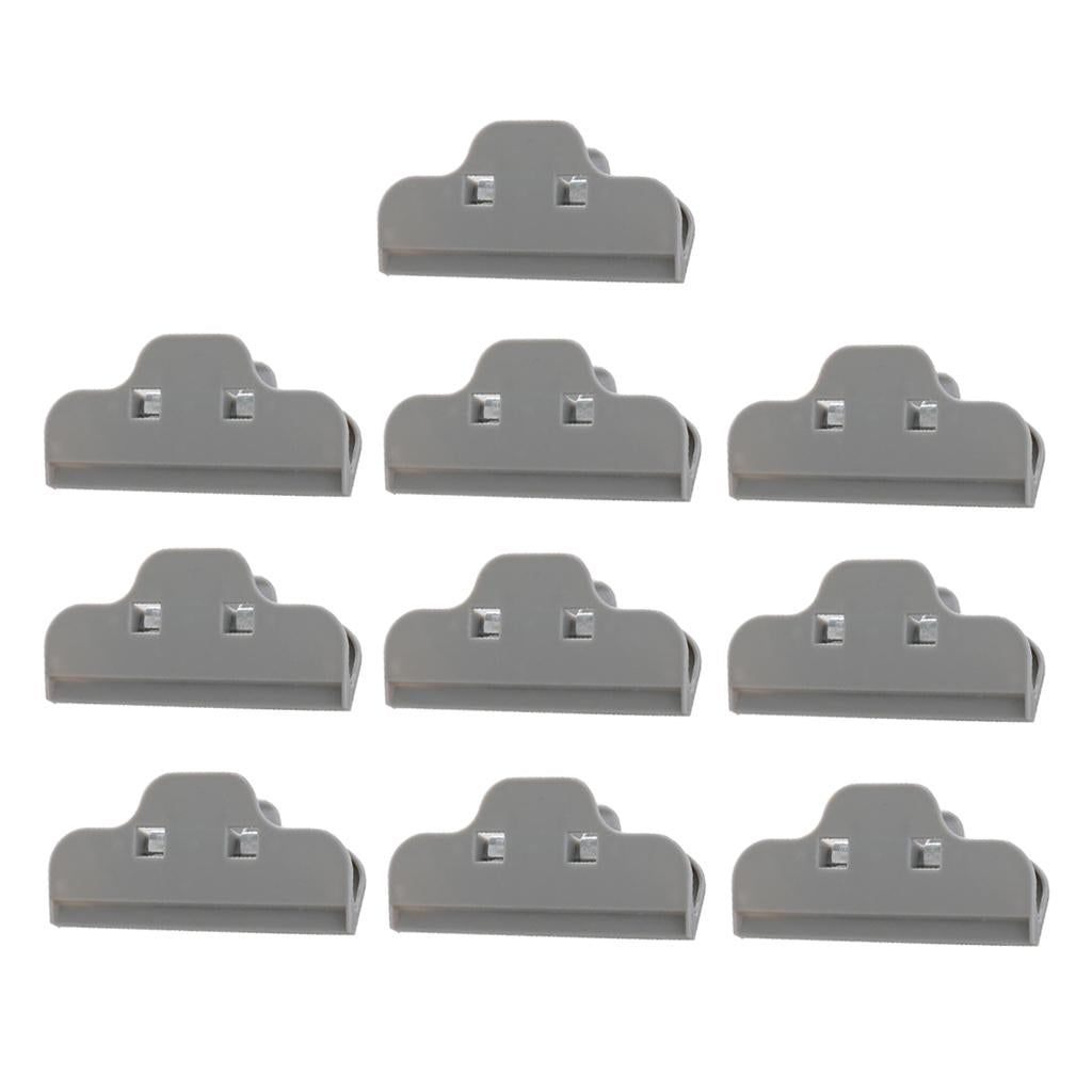 Maxbell 10 Pcs Food Bread Storage Clip Household Snack Sealing Bag Clips 4inch Gray