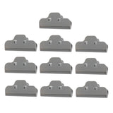 Maxbell 10 Pcs Food Bread Storage Clip Household Snack Sealing Bag Clips 4inch Gray