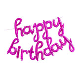 Max 13pcs Happy Birthday Balloons Letters Hanging Balloons Party Decor Rose Red