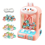 Maxbell Mini Claw Machine Party Favors Mini Vending Machines for Boys Girls Children Rabbit 30 Dolls