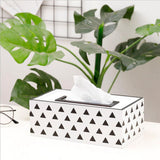 Maxbell Wooden Tissue Box Cover Holder Case Paper Dispenser for Bathroom Bedroom B