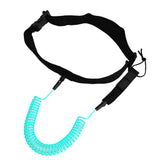 Maxbell 10ft Surfboard SUP Leash Waist Hip Belt Stretch Rope Blue