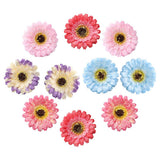 Max 10xArtificial Fabric Daisy Flower Head DIY Craft Project Dia 8cm Multi-color