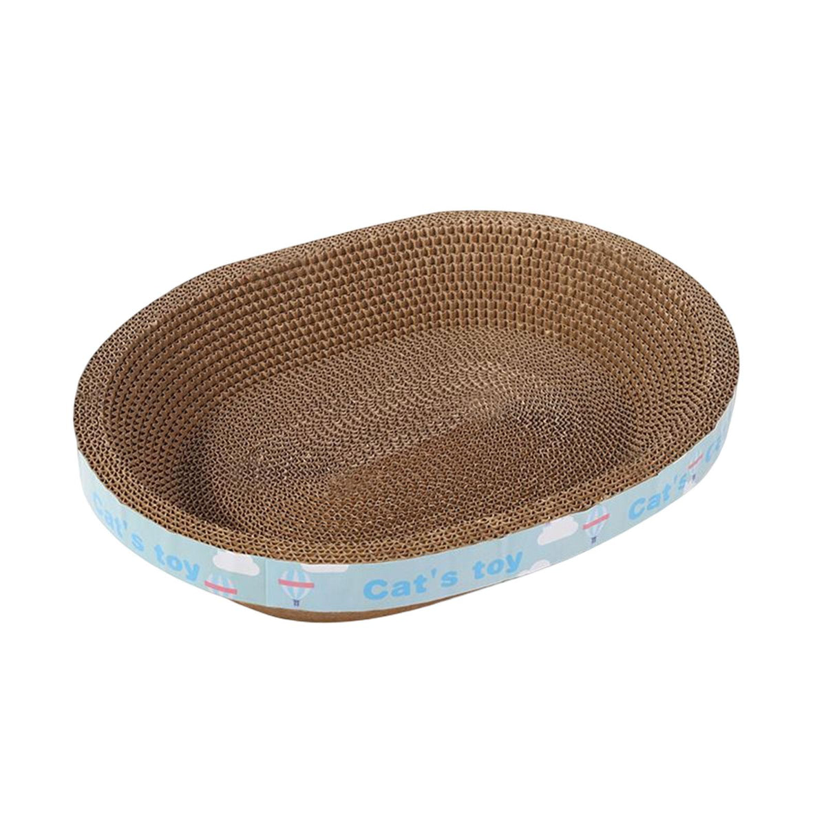 Maxbell Cat Scratcher Cardboard Lounge Bed Corrugated Scratch Pad for Scratching 50cmx38cmx9cm
