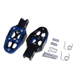 Maxbell Motorbike Footrests Pedals Durable AntiSlip Aluminum Alloy Stablize bike Blue