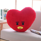 Maxbell Original Plush Pillows Cushion Dolls, Kpop Bangtan Boys Bt21 08 Red