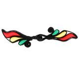 Maxbell 1 Pair Wing Satin Chinese Decorative Knots Cheongsam Sewing Fasteners Multi