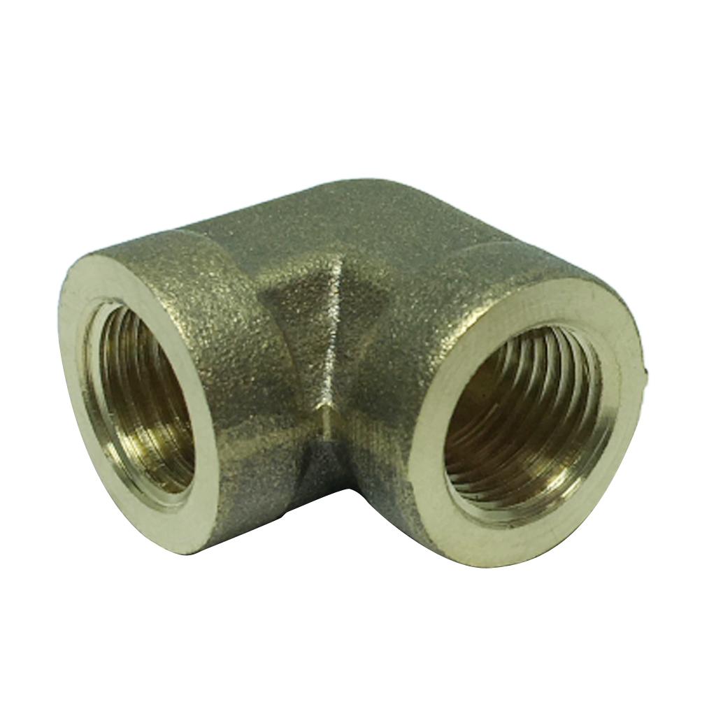 Max 1Pc DN8 1/4" Female x Female Elbow Brass Adapter Connector Pipe Tube Fitting