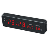 Max Led Digital Alarm Clock Temperature Humidity Display Clock  Red