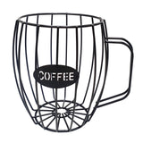Maxbell Universal Coffee Capsule Storage Basket Coffee Vintage Baskets Cup Black