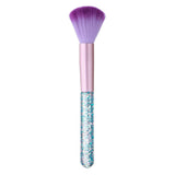 Maxbell Acrylic Nail Art Dust Cleaner Brush Makeup Powder Remove Tool Purple