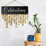 Max Celebration Wooden Reminder Calendar Board Plaque Sign Planner Hanging Decor
