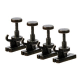 Maxbell 4pcs Violin String Fine Tuner Violin Adjuster Part for 4/4 3/4 Violin Black