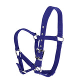 Maxbell Adjustable Nylon Webbing Equestrian Western Horse Halter Horse Riding Wear Blue M