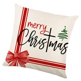 Maxbell Maxbell Christmas Pillow Cover Square Rustic Decorative for Farmhouse style B