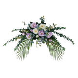 Maxbell Faux Floral Decoration for Photographic Props Engagement Ceremony Purple