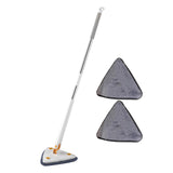 Maxbell Triangle Swabber Microfiber Swabber Home Hardwood Floor Swabber for Ceiling White