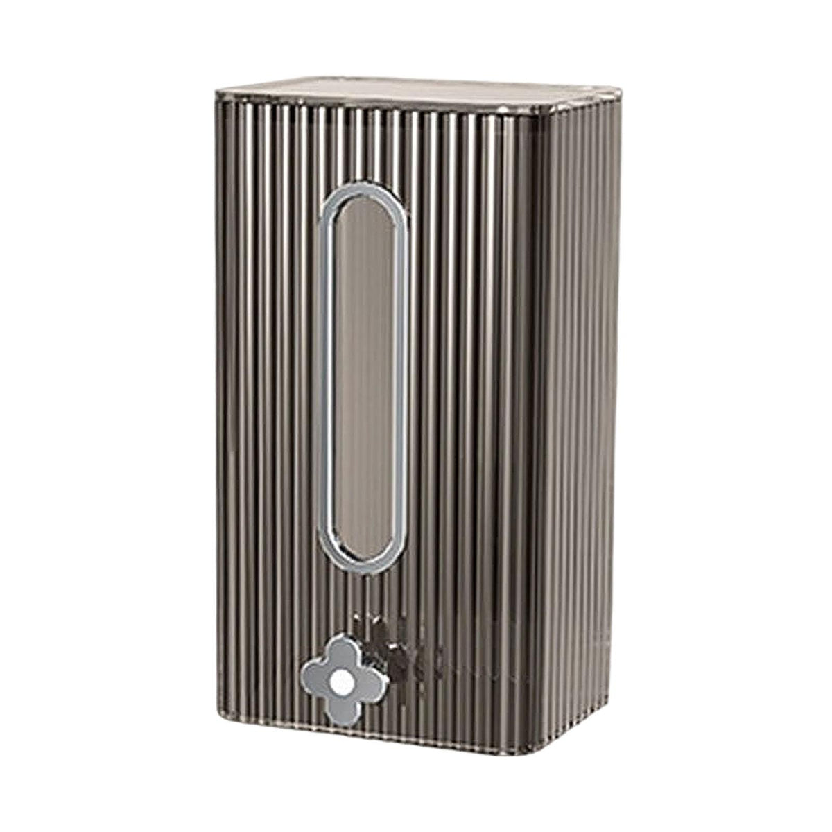 Maxbell Tissue Box Holder with Cover Self Adhesive Modern for Desktop Home Office Gray and Silver