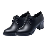 Maxbell Elegant Women Chunky Low Heel Shoes Casual Shoes Leisure Party Closed Toe 38