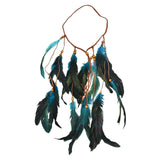 Maxbell Bohemia Feather Headband Headdress Tassel Women for Prom Costume Events